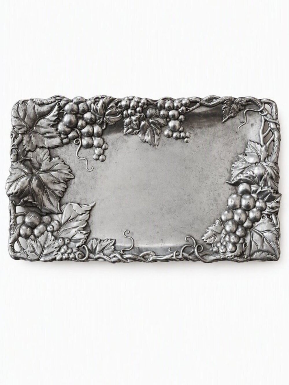Vintage Arthur Court Rectangular Grapevine Serving Tray